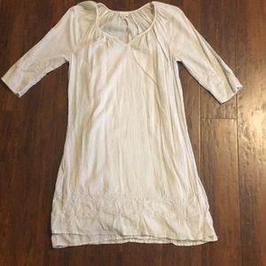 Embroidered long sleeve dress